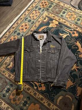 Vintage FOX TV Promotional Black Denim Jacket The Revolution Continues Size XL